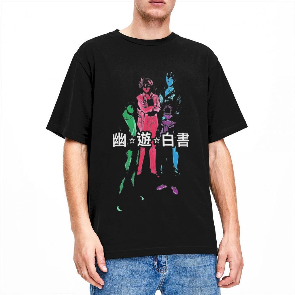 Mode Yu Yu Hakusho Aku No Mazoku T-Shirt Herren Damen 100% Baumwolle T-Shirts Bedruckte Kleidung