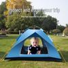 Fully Automatic 3-4 Person Tent: Sun Protection, Thickened Rainproof, Quick Setup for Camping or Beach.
