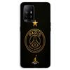 Phone Case - MANIACASE - Oppo A95 5G - Silicone - Black - PSG Golden Logo Champion Star