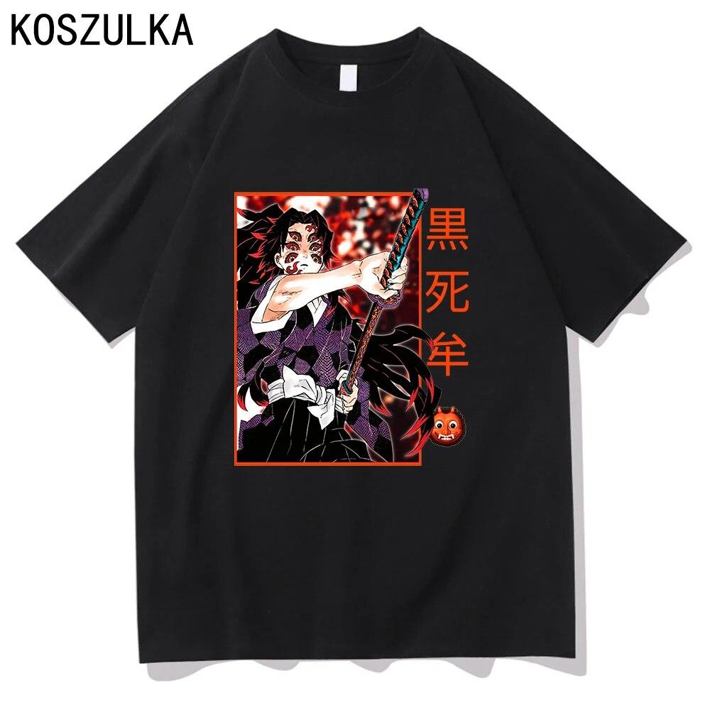 

Футболка Demon Slayer Muichiro Tokito, хлопковая футболка, летние футболки Kokushibo, одежда Sudaderas, унисекс/женские толстовки в стиле хип-хоп, унисекс S