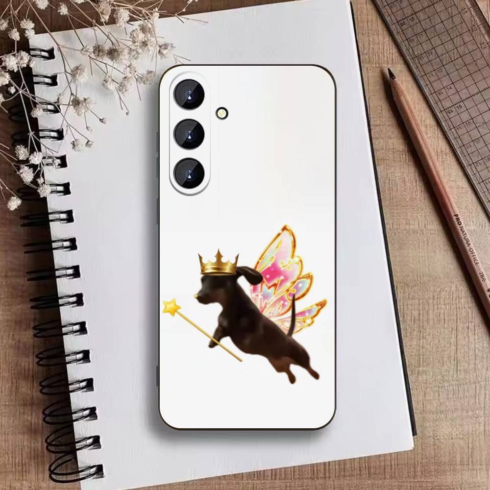 Goofy C-Dogs Big eyes Phone Case For Samsung Galaxy A73,A72,A71,A70,A52,A51 Others Soft Black Cover