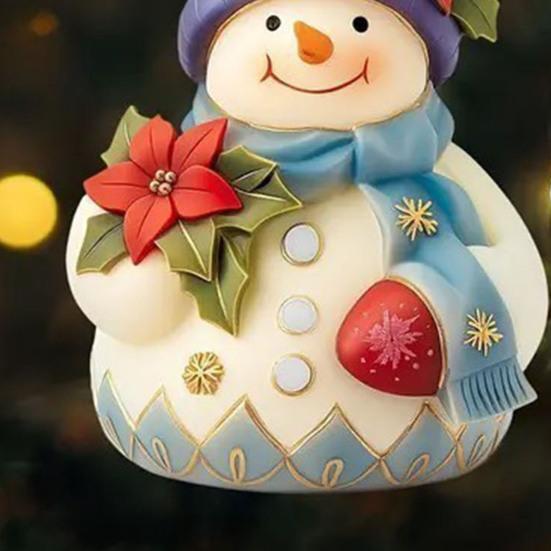 Christmas Ornament Snowman Pendant Acrylic Car Hanging Decoration Winter Xmas Tree Decoration Festive Gift Decor