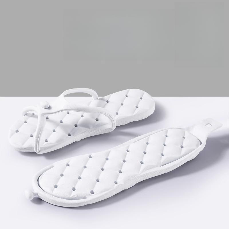 Portable Folding Slippers for Business Trips Women's Hotels Lightweight and Non Slip Men's Travel Beach Flip Flops and Sandals