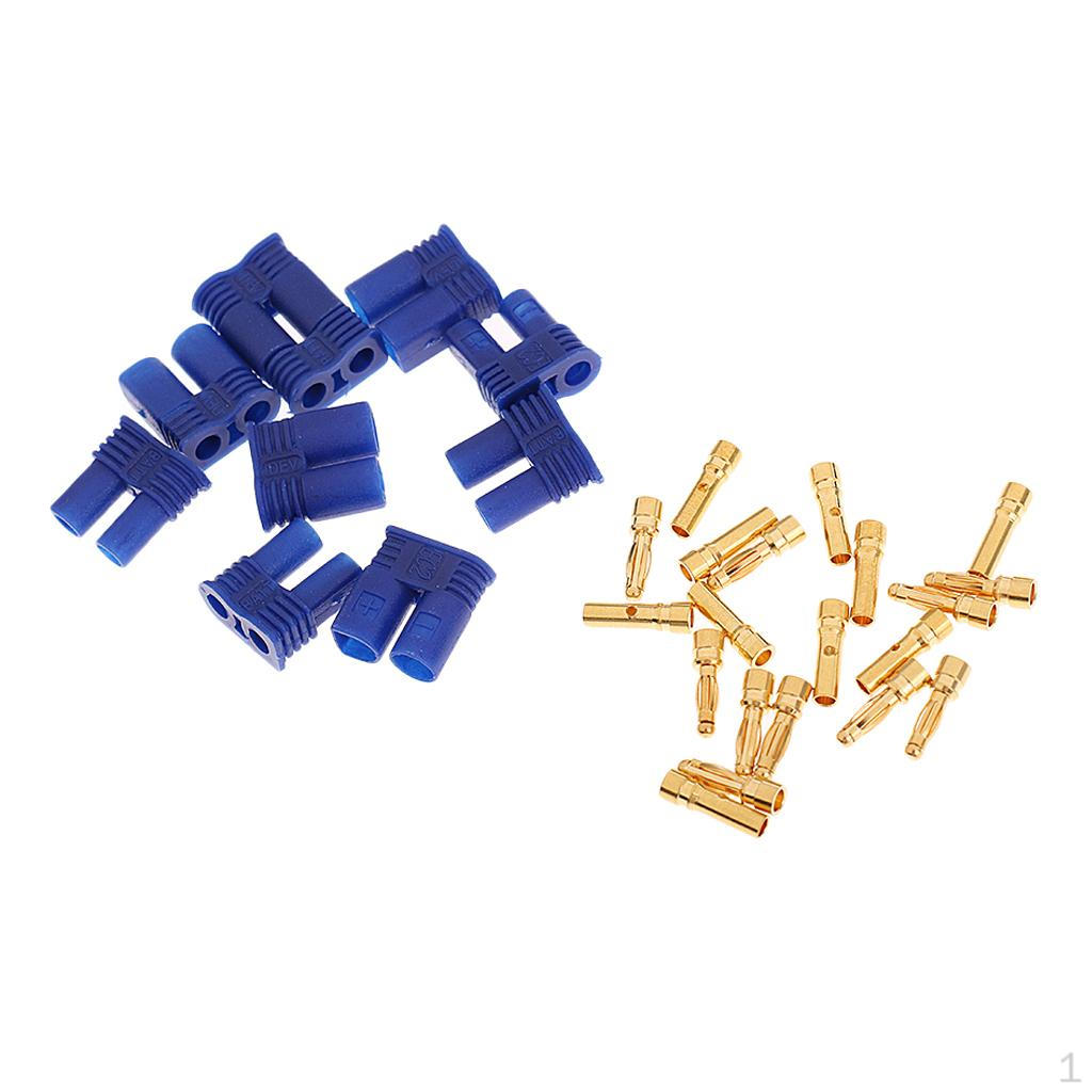 

5 пар EC2 2.0мм RC акумуляторний роз єм