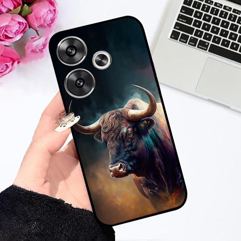 Cases For POCO F6 Cover Cute Astronaut Fashion Shockproof Soft Bumper For Xiaomi POCO F6 Coque For POCOF6 F 6 2024 Phone Capa