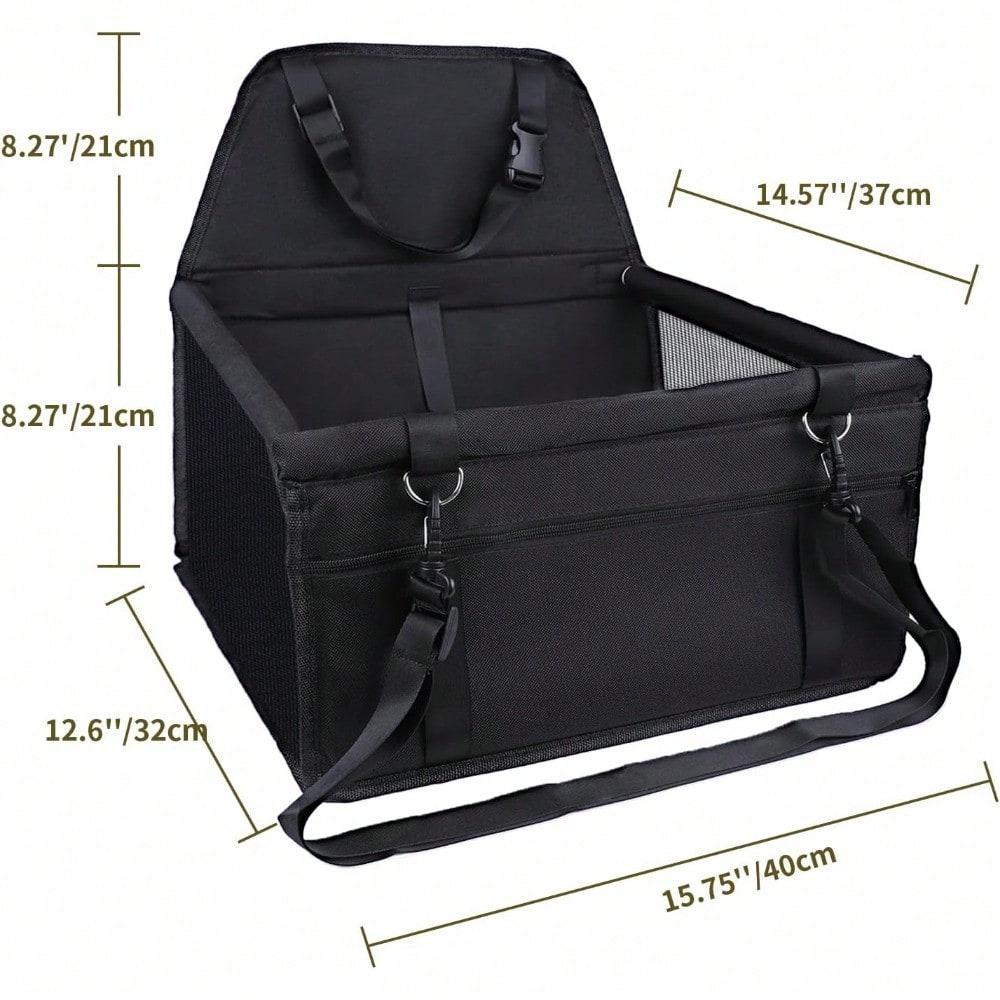 Dog Car Seat, Travel Pe-Style Dog Booster Seat, Breathable Dog Car Seat, with Adjustable Seat Belt Design