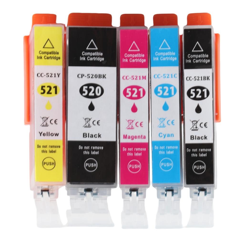 Ink Cartridge ABS Printer Cartridge with Ink for PIXMA IP3600 IP4600 IP4700 MX860 Printer BK BK C M Y