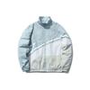 Li Ning Sport Fashion Series Color Block Logo Jas Lange Mouw Unisex Jas Blauw Grijs AJDQ036-7