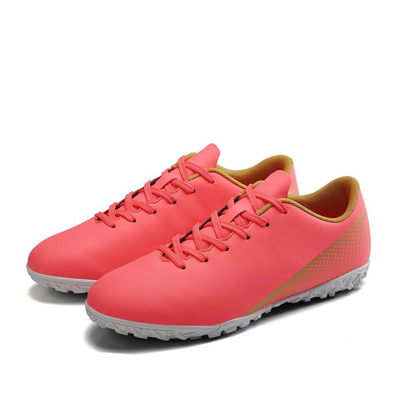 Custom Men's Low-Top Soccer Training Shoes with Breathe Football Chuteiras Krampon Spikes Used for Sports Cleats Included