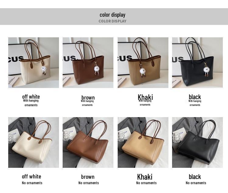 Women's High-Capacity Versatile Tote - 2025 Spring/Summer Shoulder Bag for Work and Commute