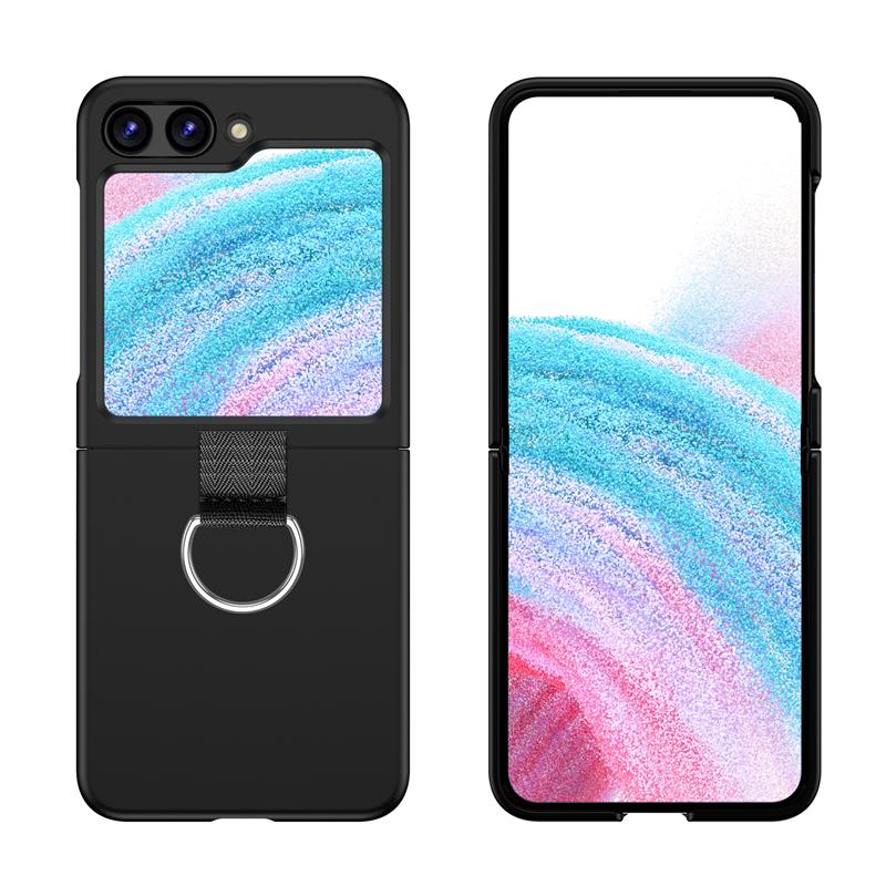 Skládací pouzdro s přezkou Simplicity Fashion pro Samsung Galaxy Z Flip 3 4 5 5G, nárazuvzdorné, měkké silikonové zadní kryty