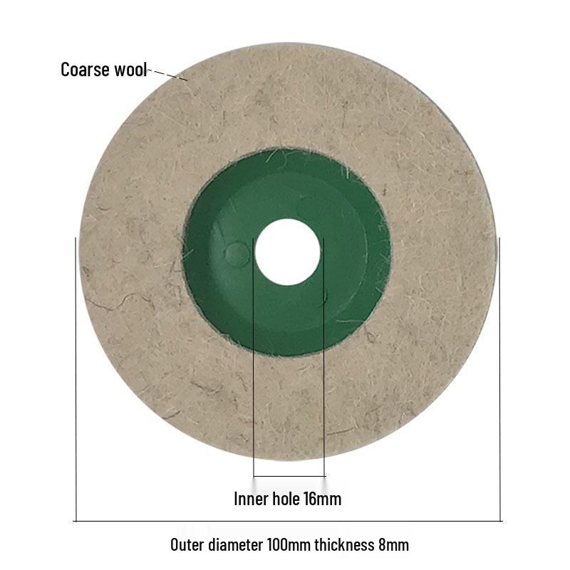 Stainless Steel Wool Polishing Pad, 100 Orange Cover, for Angle/Hand Grinders, 8K Mirror Finish