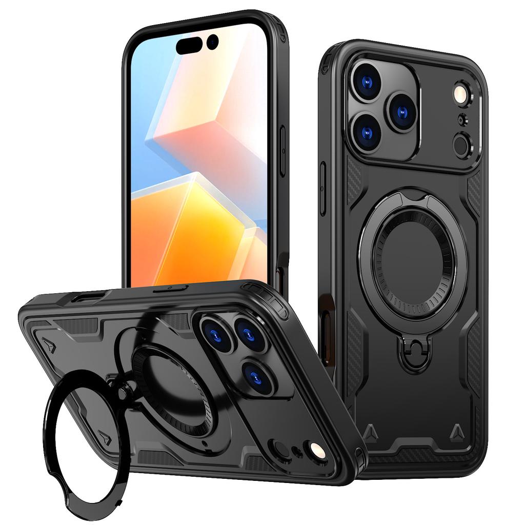 New for IPhone17promax Mobile Phone Case Magnetic 360 Stand 16 Anti-fall for Apple 15pro Protective Case