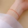 S925 Silver Twisted Red String Bracelet Slim Zodiac Jewelry Chinese Feng Shui Couple Gift Minimalist Gold Lucky Charm