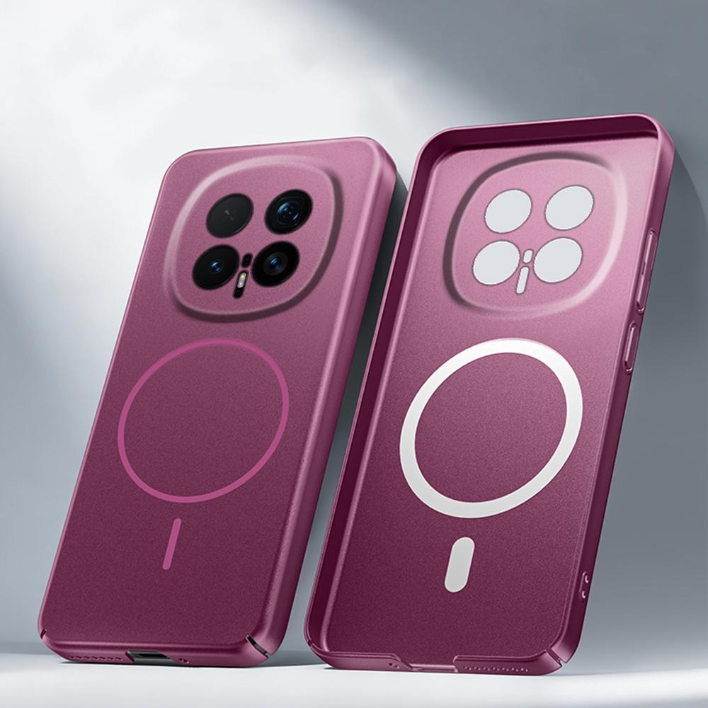 Thin Metallic Paint PC For  Magnetic Case For Huawei Honor 00 Magic 8 7 6  Pro Camera Protection Matte Shockproof Cover