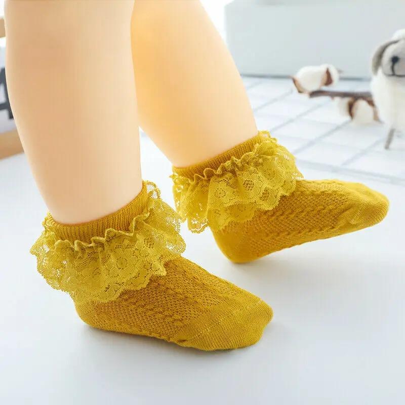 Baby Stuff Kids Baby Girl Swallowed Warm Lace Tutu Socks Infant Newborn Child Lace Swallowed Solid Ankle Socks