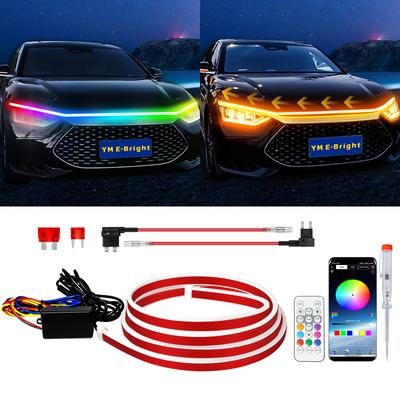 Tira de LED para Coche Tira de LED Luz Diurna Luz para Capó RGB