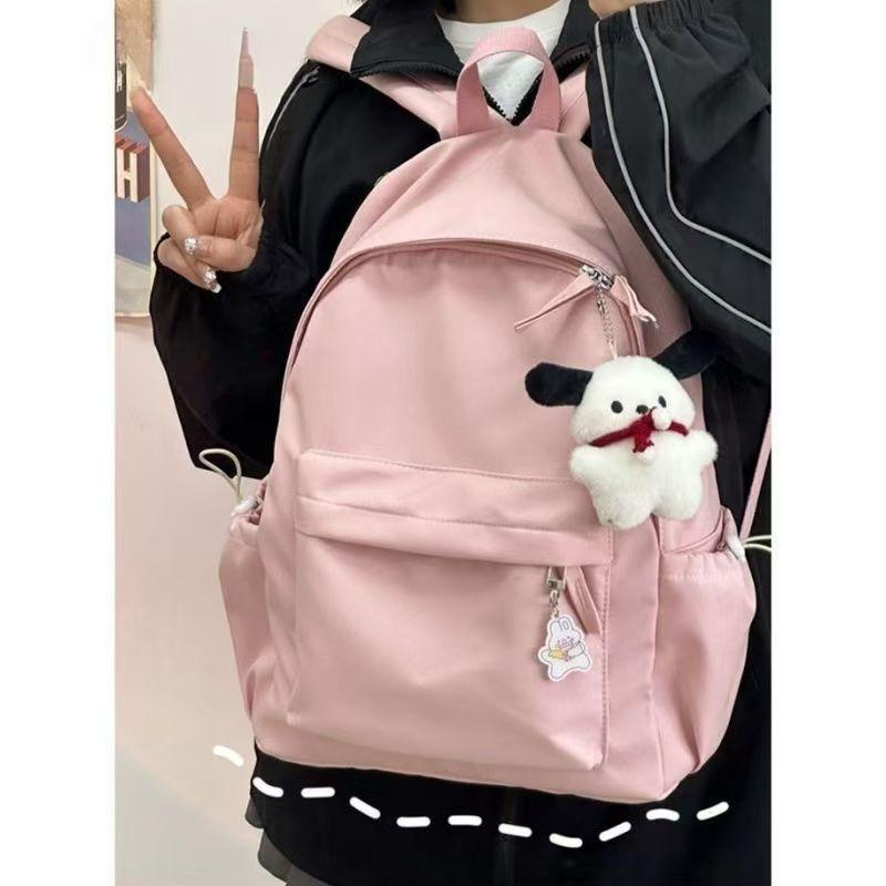 Schoolbag Schoolbag Ins Niche Simple and Versatile Middle School Student Girl Backpack High School Student Small Fresh Backpack Woman