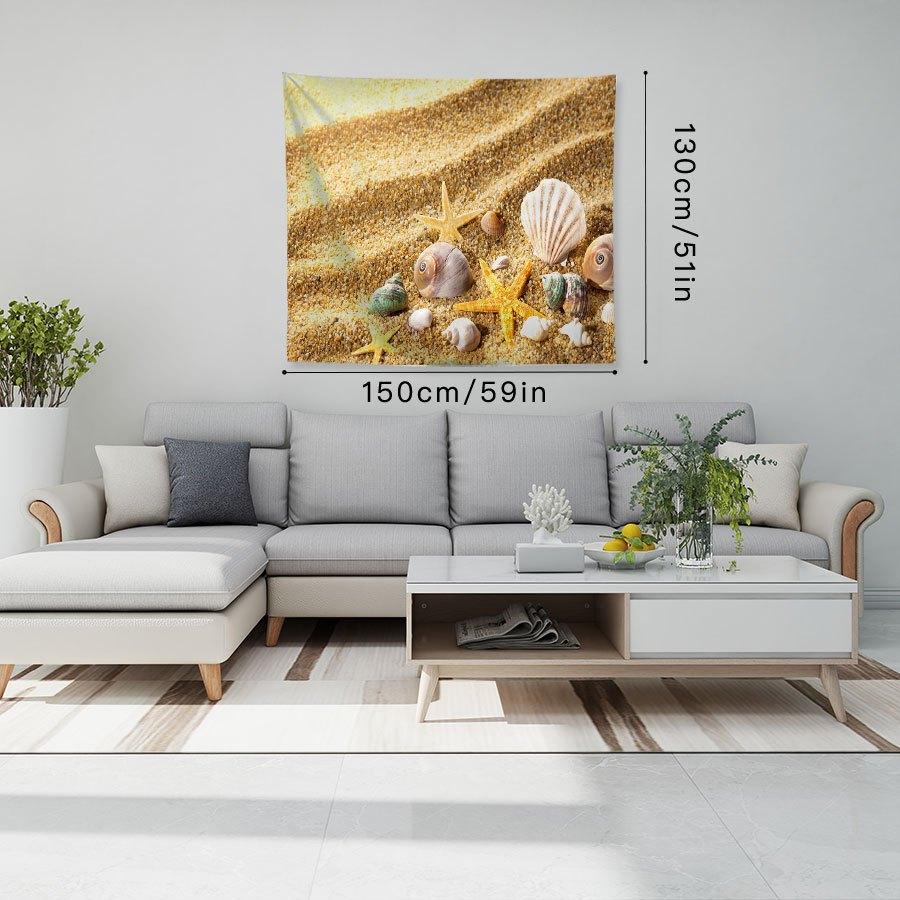 Beach Tapestry Bedroom Bedhead Wall Hanging Tapestry Wall Decoration Suitable For Living Room, Bedroom, Home Decor, Room Decor