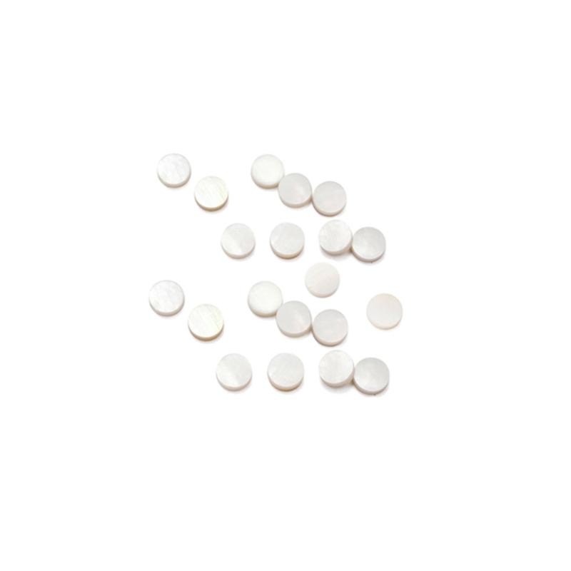 20 Pcs Abalone Shell Material Dots Fingerboard Inlay Dot Guitar Fretboard Dots for Acoustic Guitars Replacement Parts