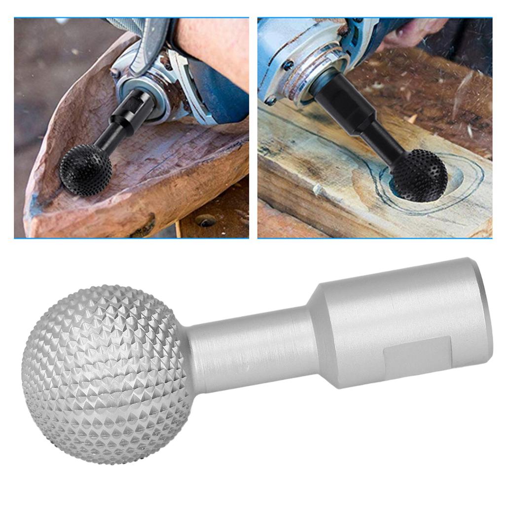 Spherical Wood Carving Burr Wear Resistant 10mm Woodworking   File for 100 Angle Grinder