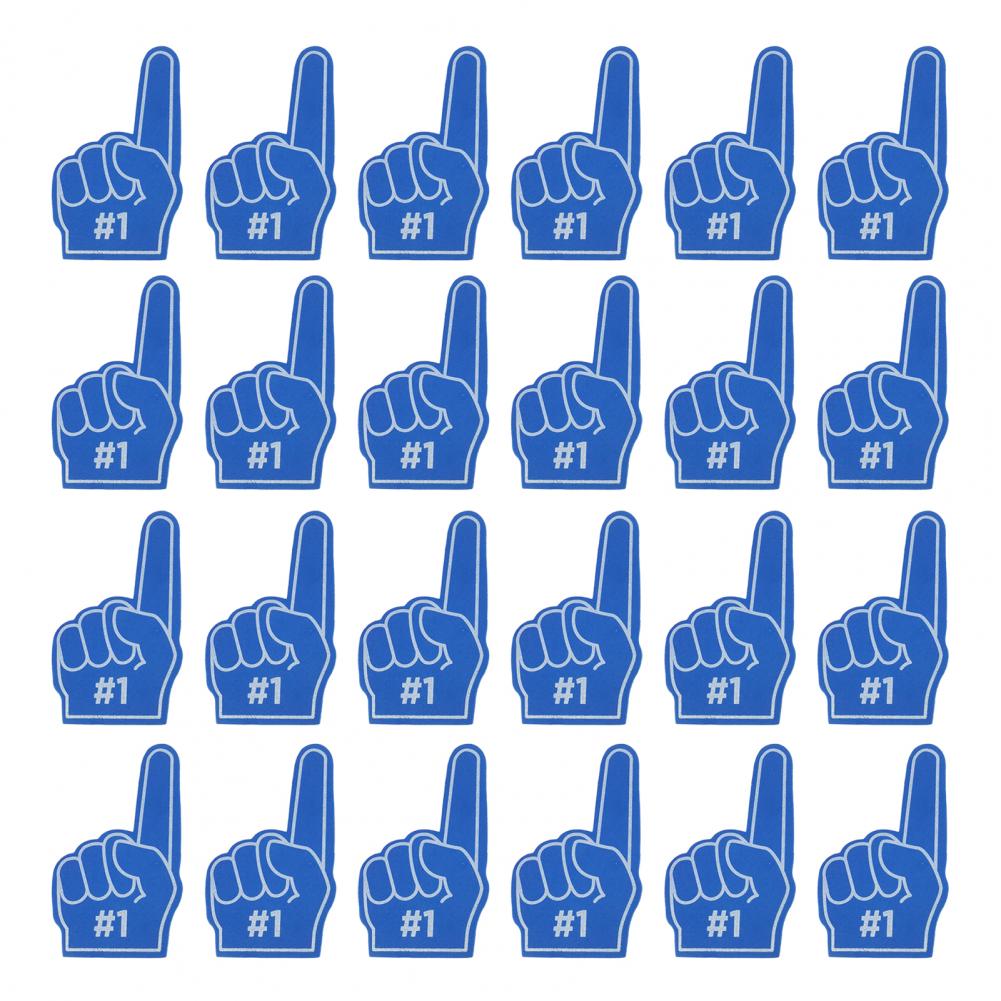 24 Pcs/Set 10*6cm Foam Fingers Fans Colorful Finger Cots Boys Girls Gift Party Favors Universal Sports Cheerleading Photo Props