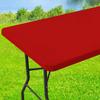 Olanly Stretch Washable Patio Elastic Table Cover Waterproof Table Cloth Outdoor Retangle Picnic Banquet and Parties Tablecloths