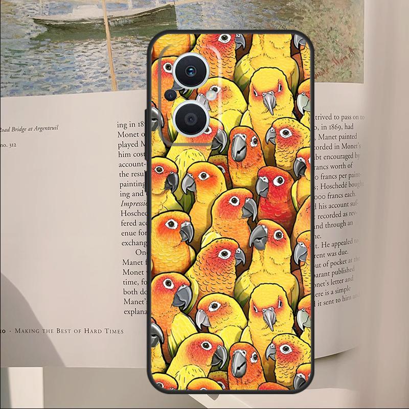 

Animal Parrot Bird Cover For OPPO Reno 14F 13F 12F 11F 10 11 12 14 Pro 7 8 Lite OPPO Find X9 X6 X5 X8 Pro Case OPPO Reno7 Lite