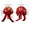 Elegant Chinese Wedding Bridal Bouquets Traditional Modern Design Artificial Flower For Bride Ceremony