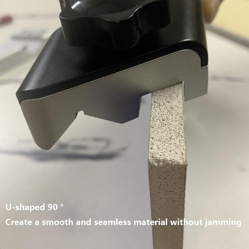 

Gypsum Board V-Shaped Chamfer Bevel Double Groove 45 Degree Trimming Tool Board Planer Manual Gypsum Right Angle Tool Woodworkin