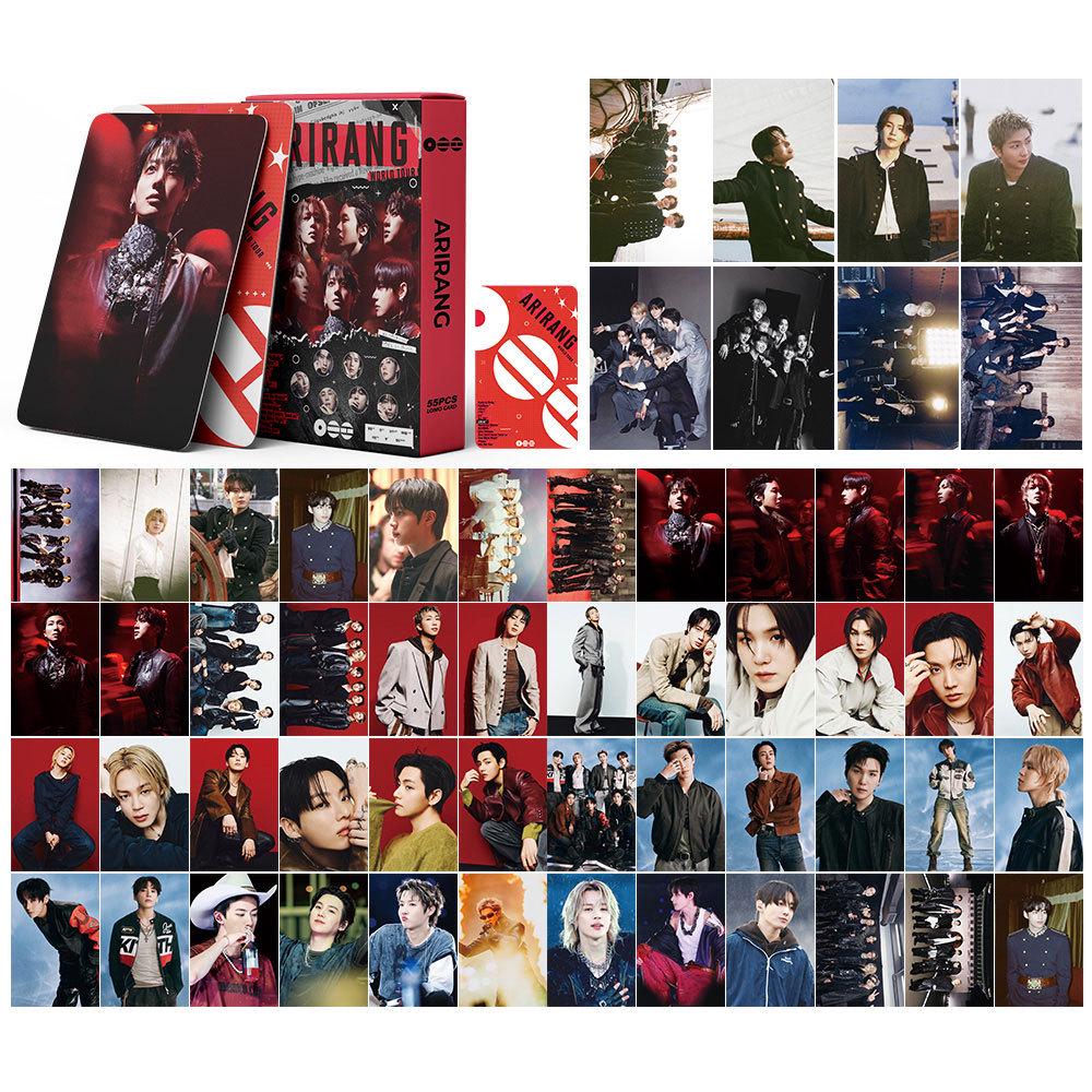 BTS World Tour ARIRANG LOMO Card Set: 55 Handmade Bangtan Photo Mini Cards