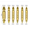 Multiple Size Damaged Screw Removal Extractor Kit 6pc Alloy Steel Extraction Tool with Storage Case for DIYer Repairs