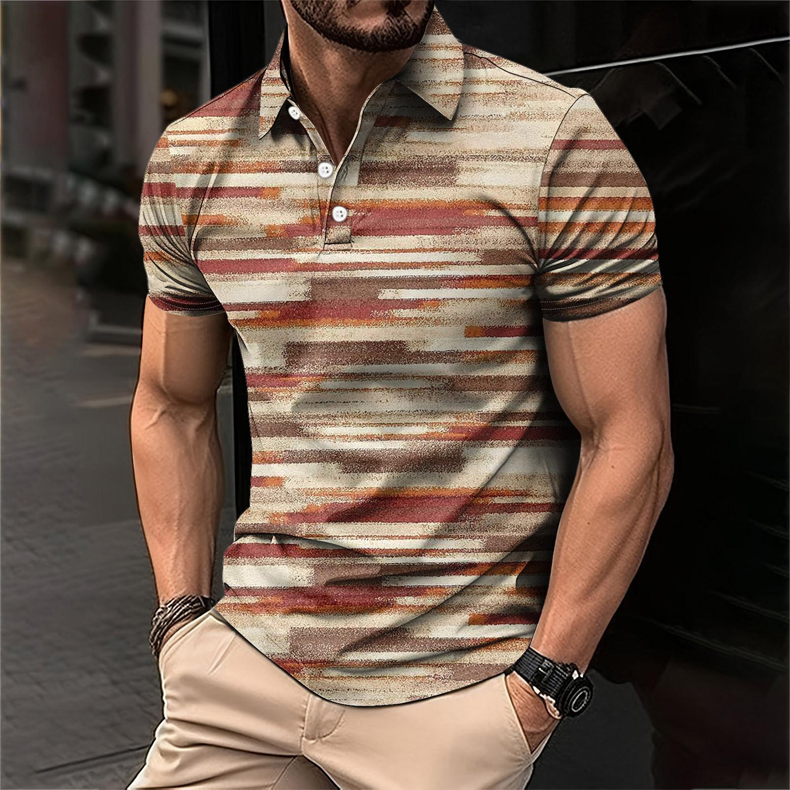 

Мужская рубашка для гольфа, повседневная спортивная, с V-образным вырезом, ребристый воротник, с коротким рукавом, модная, повседневная, однотонная, однотонная, весна-лето, стандартная посадка XL хаки