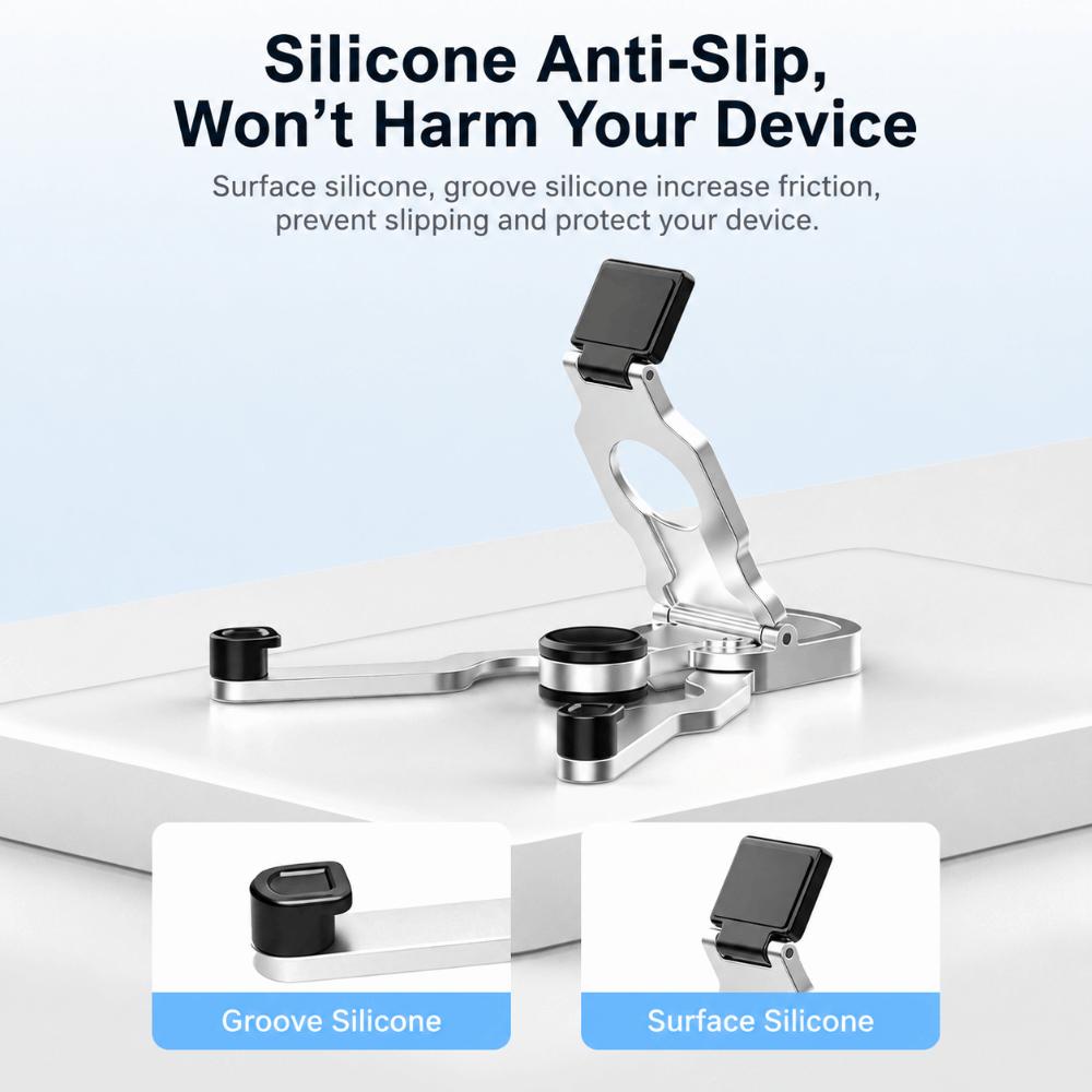 Zinc Alloy Fidget Spinner Phone Stand Anti-Slip Desktop Phone Holder Foldable Phone Stand Phone