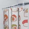 Adorable Sushi-Themed Shower Curtain With Vibrant Colors Perfect Addition For Any Bathroom!