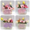1Pc Portable Flower Basket Rose Flower Wrapping Box Gift Bag For Wedding Birthday Christmas Party Flower Bouquet Decor Supplies