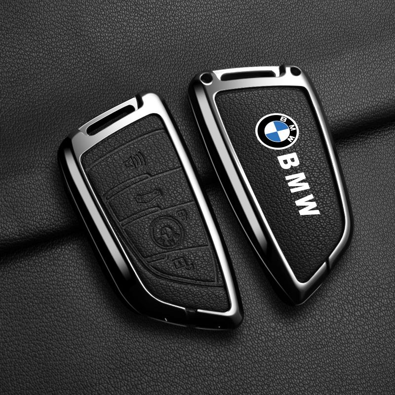 Hot 2025 Leather Car Remote Key Case Cover Shell Fob For BMW X1 X3 X5 X6 X7 1 3 5 6 7 Series G20 G30 G11 F15 F16 G01 G02 F48 Key