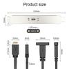 RGEEK 50cm USB 3.1 Front Panel Header Type-E To USB-C Type C Female Connector Extension Wire Cable +Panel Mount Screw