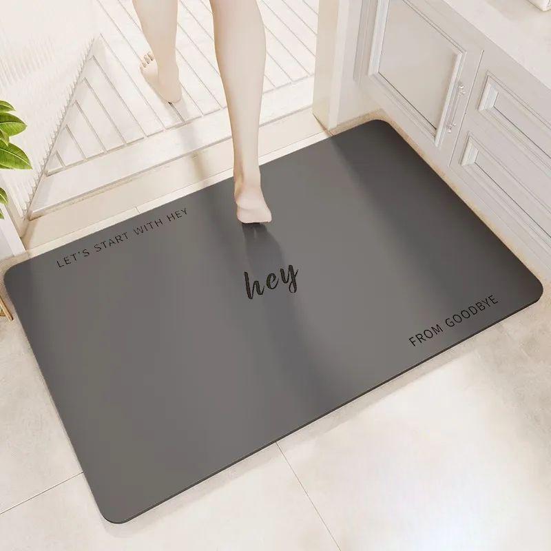 

Soft Diatom Mud Absorbent Mat Bathroom Floor Mat Toilet Door Non-Slip Quick-Drying Foot Mat Toilet Household Carpet Quality 40X60cm 15.7X23.6in