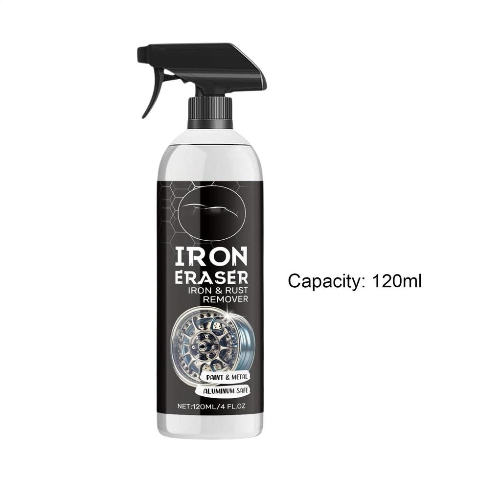120ml Auto Metal Rust Remover and Protective Spray, Iron Removal Converter Spray, Metal Rust Remover, Suitable for Car Parts
