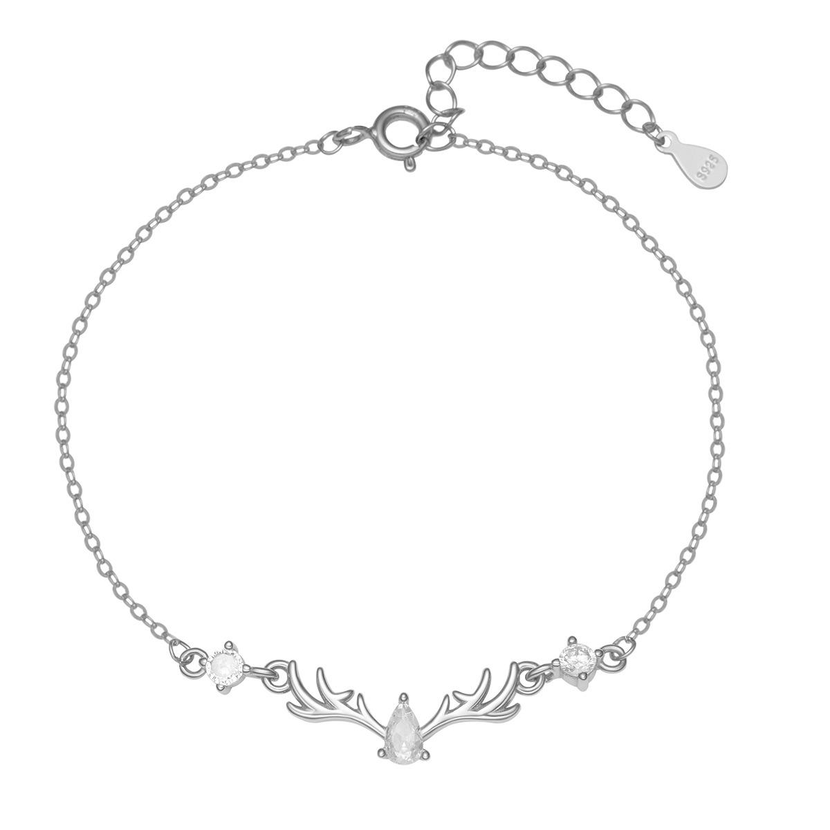 

У Yilu есть ваш браслет из стерлингового серебра 925 пробы, женская мода, легкая роскошь, с вашими украшениями на всем пути, простые и высококачественные рога. 925 silver