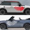 Car Door Side Stickers Auto Decal Kit  Wrap Vinyl Film Waterproof Vehicles PVC Stickers Car Body Decoration Accessories For MINI