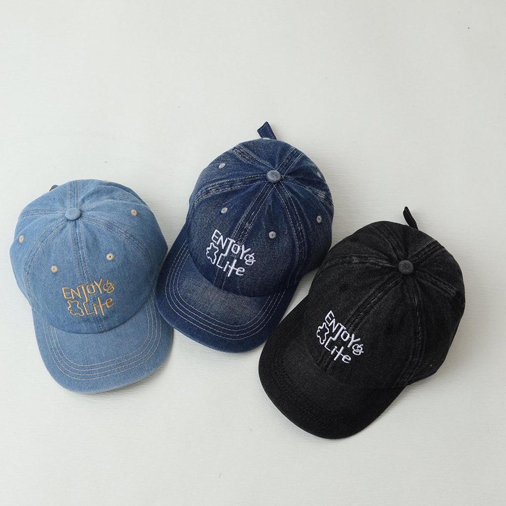Children's Denim Duckbill Hat - Four Seasons 2026 New Style, Sun Protection Baseball Cap for Boys and Girls