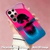 2DFlat Samsung electroplated tempered glass phone case,Neon Sunset IslandSuitable for Galaxy S26 S23 S24FE S25ULTRA S22 S21
