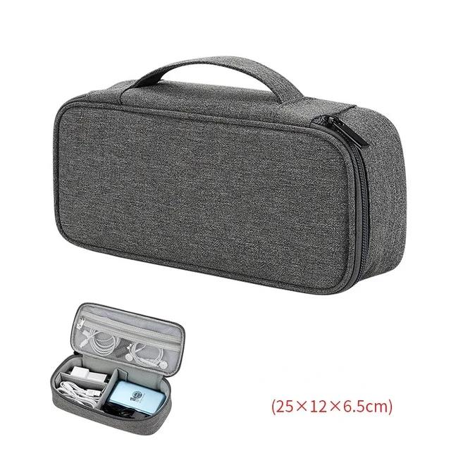 Travel Cable Organizer Bag Pouch Electronic Accessories Gadget Carry Case Portable Waterproof Storage Bag for Cable Cord