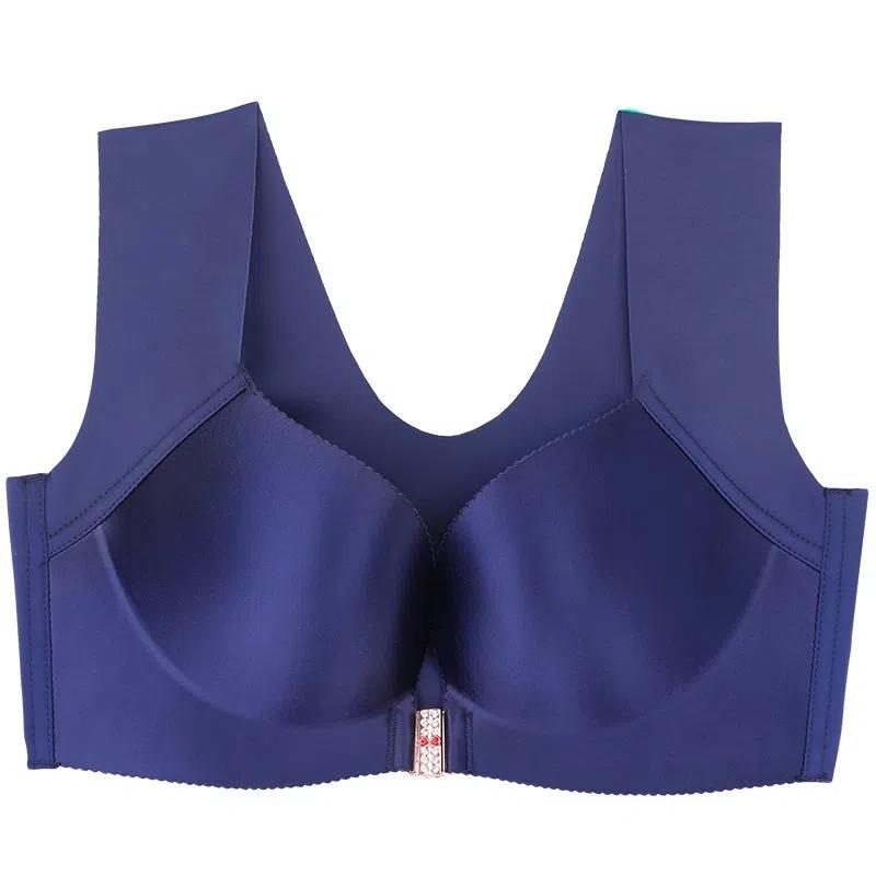 Underwear Seamless Thin Buckle Front Women Gather No Steel Ring Antisagging Sports Sleep Vest Bra
