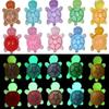 20/50/100 Pcs Cute Mini Glowing Turtle Ornaments Luminous Micro Turtle Figurines Kids Toys Home Decor Gift