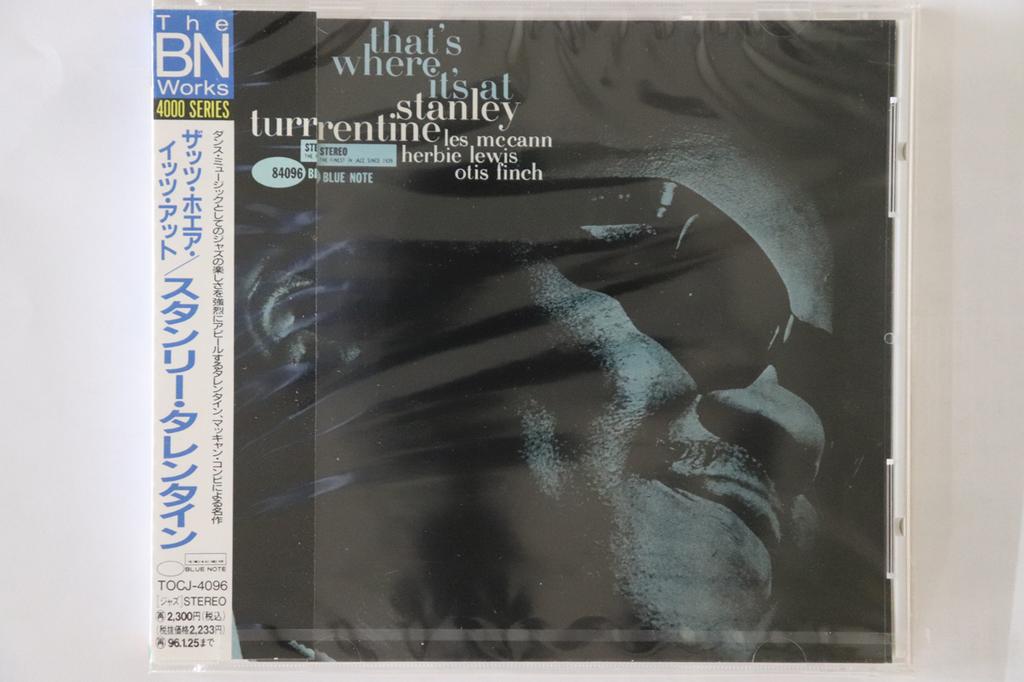 CD STANLEY TURRENTINE - That's Where It's At TOCJ4096 BLUE NOTE 1994 Japan Obi Jazz Used