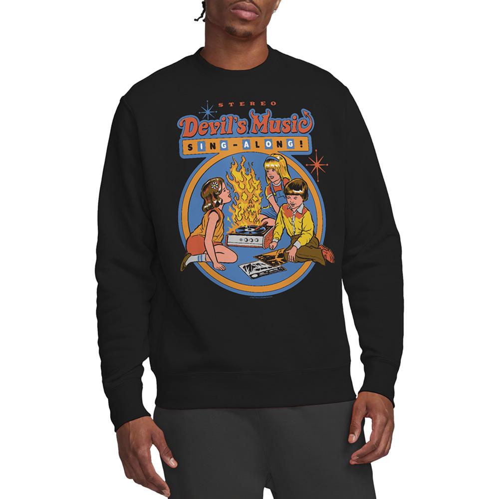 Steven Rhodes Unisex Adult Devils Music Singalong Sweatshirt