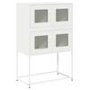VidaXL Highboard White 68x39x107 Cm Steel 853349